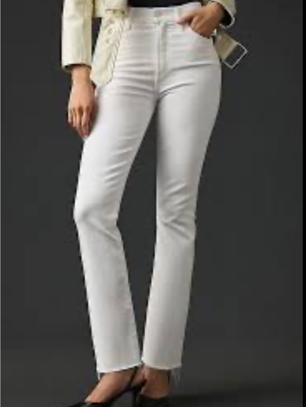 MOTHER The Hustler High-Rise Ankle Jeans Preppy Luxury size 25 Cotton